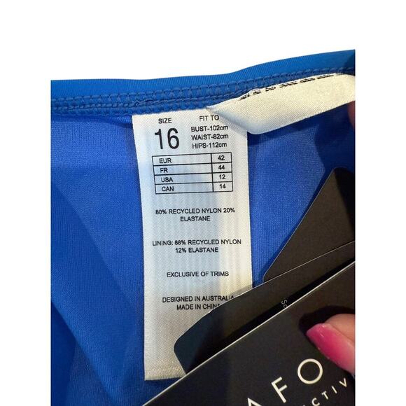 NWT Seafolly Collective Women's Azure Twist Band Hipster Bottom Size 16 or US 12 - Picture 7 of 9